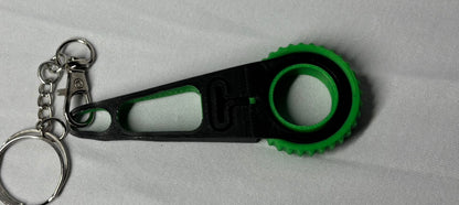 Keyr fidget spinning ring