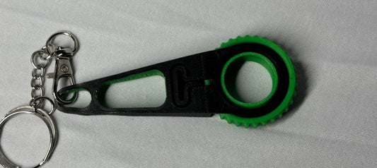 Keyr fidget spinning ring