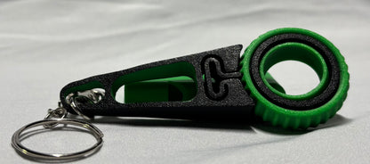 Keyr fidget spinning ring